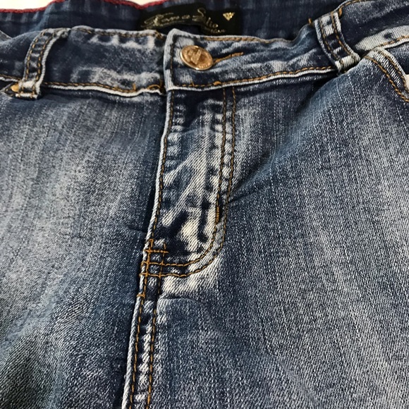 Women’s Roma Studio High Rise Juniors Blue Denim Jean Shorts Size 11 - Picture 2 of 6